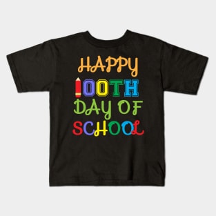 happy 100th day of school Kids T-Shirt